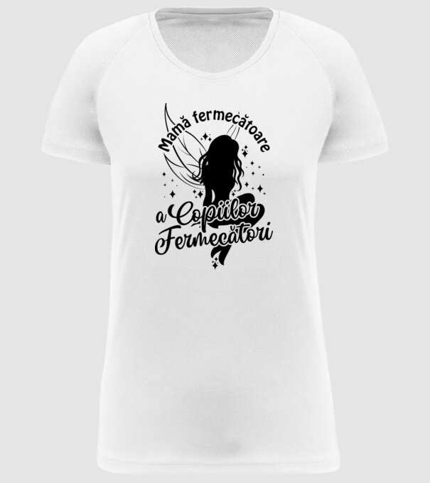Mamă fermecătoare a copiilor fermecători model alb pe tricou