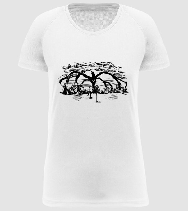mind flayer drawing stranger things model alb pe tricou