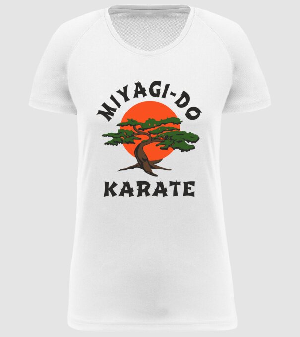 Miyagi-do karate cobra kai model alb pe tricou