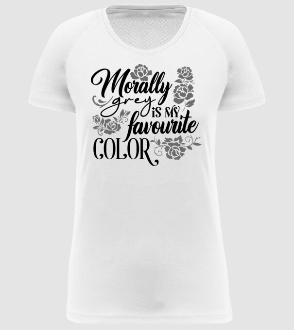 Moraly Gray is my favorite color model alb pe tricou