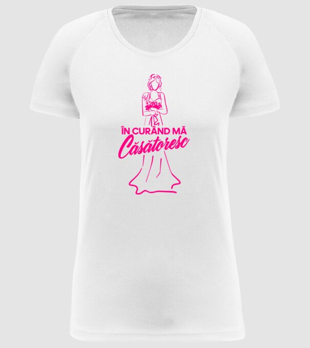 În curând mă căsătoresc model alb pe tricou