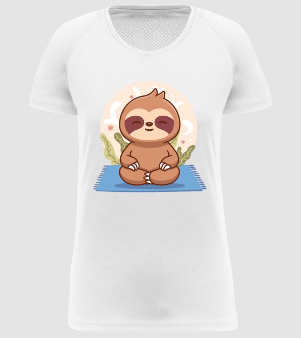 Namaste model alb pe tricou