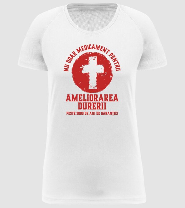 Nu doar medicament pentru ameliorarea durerii, peste 2000 de ani de garanție! model alb pe tricou
