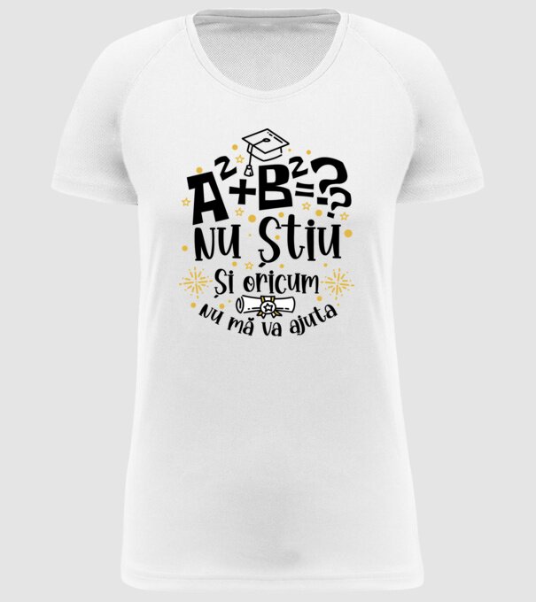 Nu știu, și oricum nu mă va ajuta model alb pe tricou