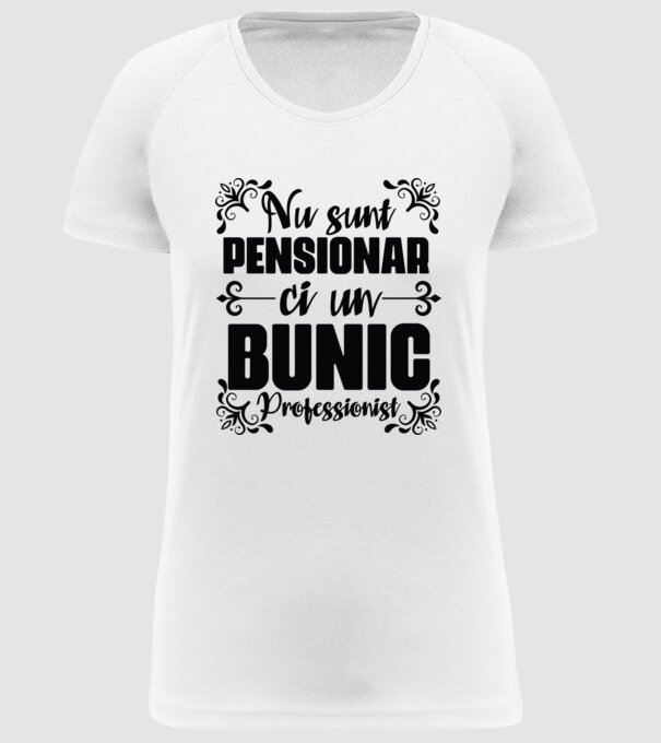 Nu sunt_pensionar, ci un bunic profesionist model alb pe tricou