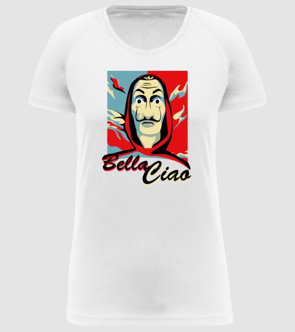 obey bella ciao model alb pe tricou