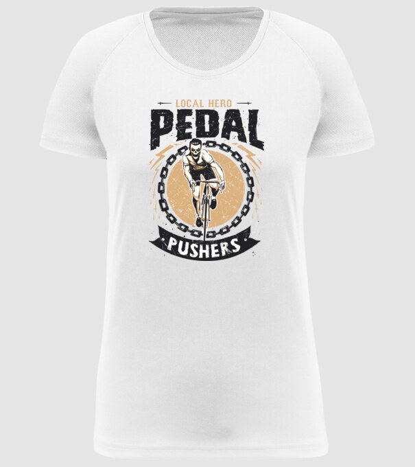 Pedal Pushers model alb pe tricou