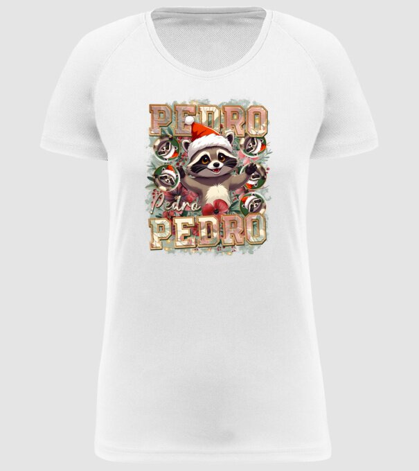 Pedro pedro flower xmas model alb pe tricou