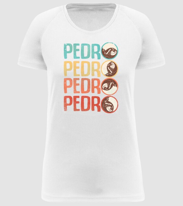 Pedro Pedro retro model alb pe tricou