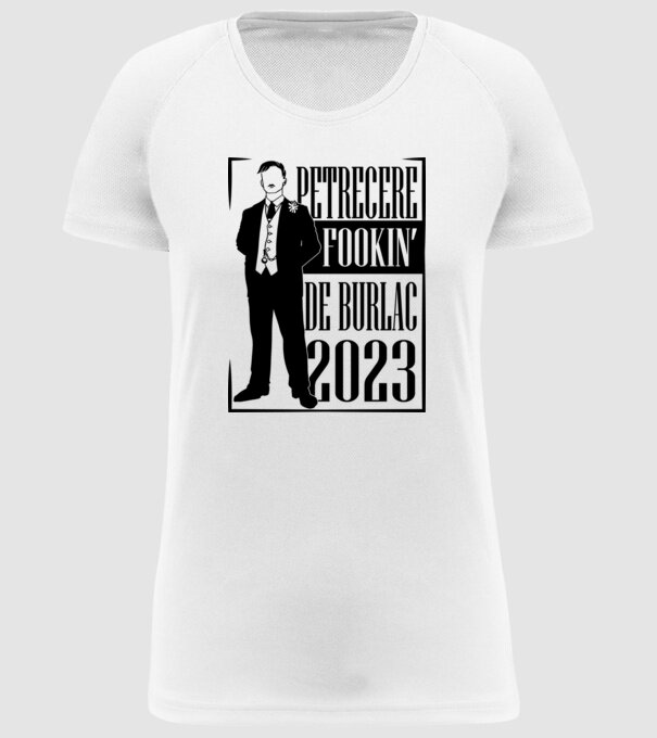 Petrecere Fookin de burlac model alb pe tricou