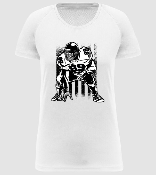 PLAYER model alb pe tricou