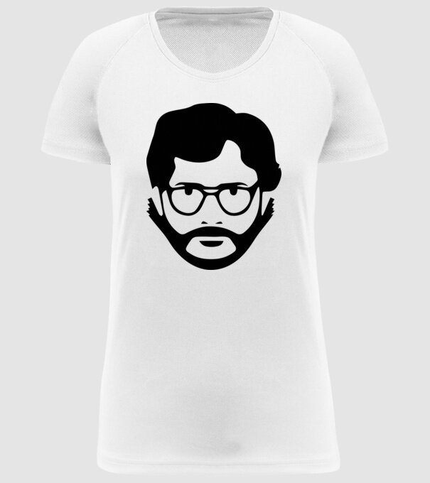 professor simple model alb pe tricou