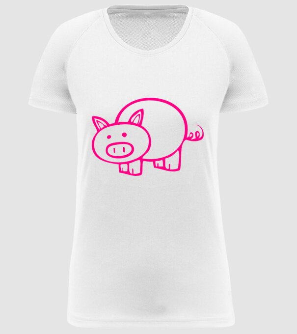 purcel model alb pe tricou