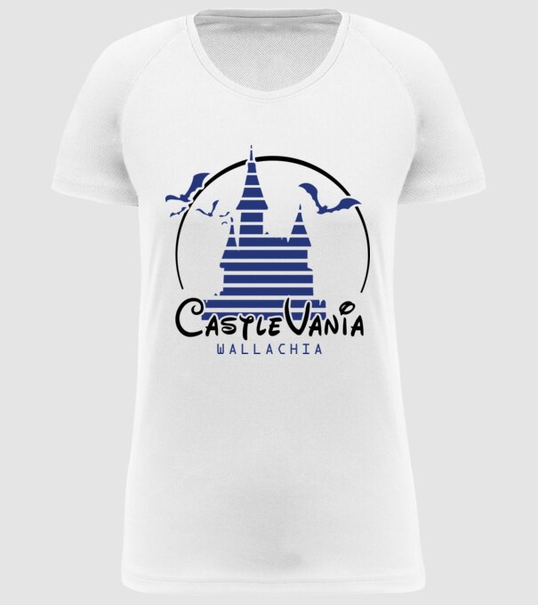 România CastleVania model alb pe tricou