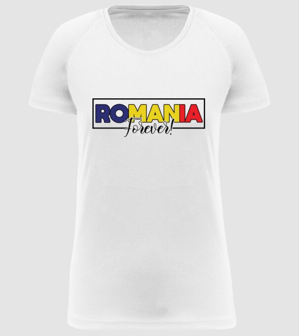 Romania forever model alb pe tricou