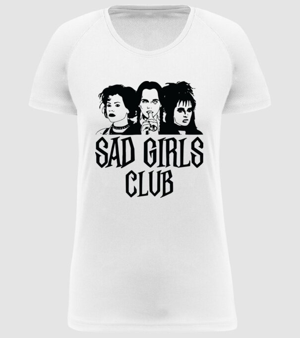  Sad Girls Club model alb pe tricou