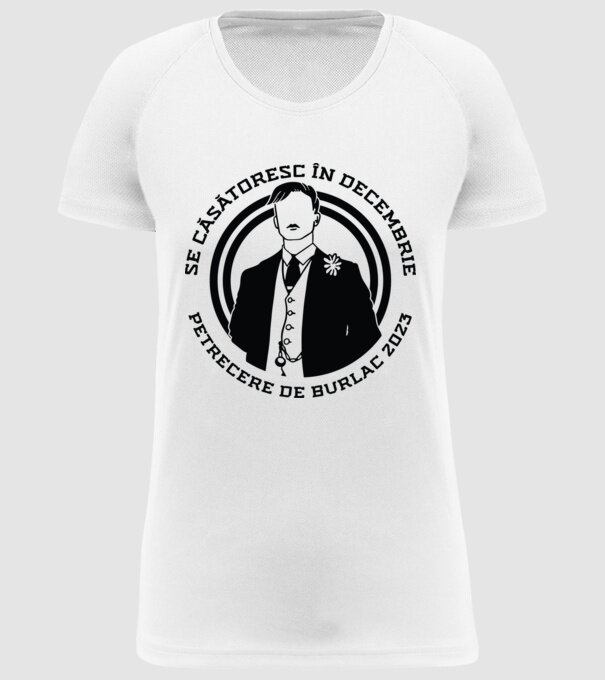 Se căsătoresc în decembrie model alb pe tricou
