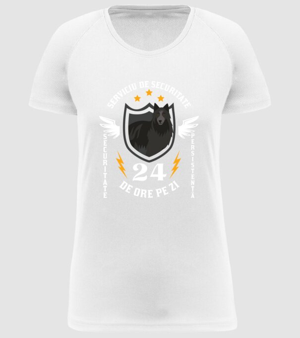 serviciu de securitate - securitate - persistență - 24 de ore pe zi model alb pe tricou