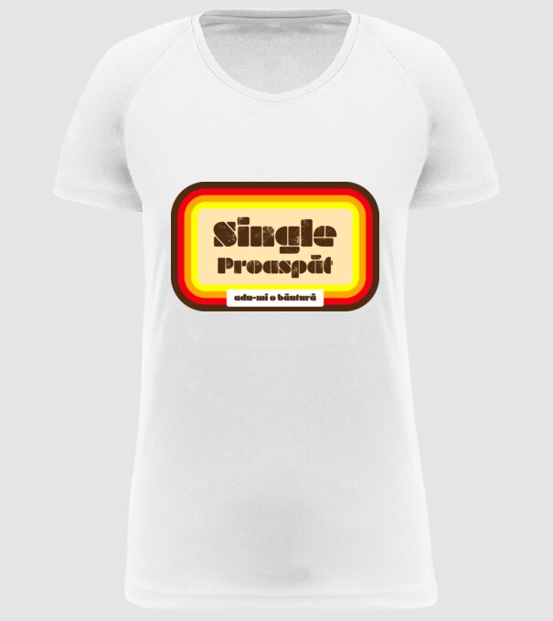 single proaspăt - adu-mi o băutură model alb pe tricou