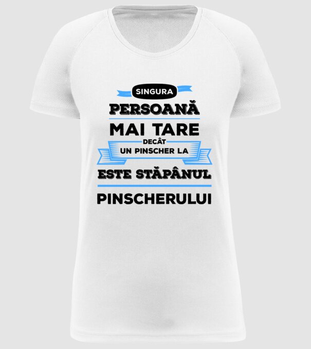 singura persoană mai tare decât un Husky este stăpânul Husky-ului model alb pe tricou