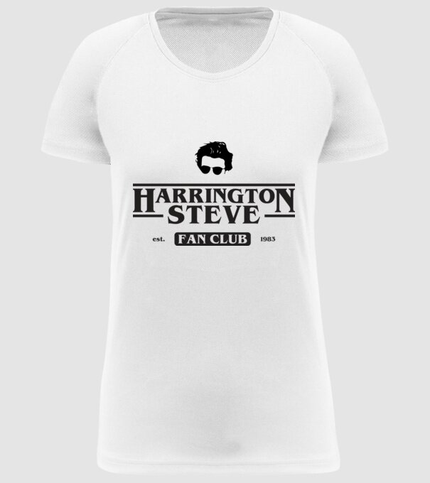steve harrington fan club model alb pe tricou