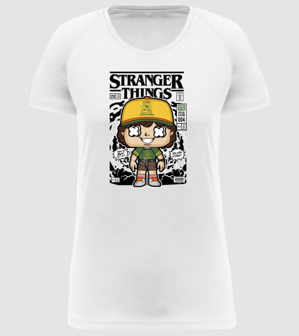 stranger things cereal model alb pe tricou