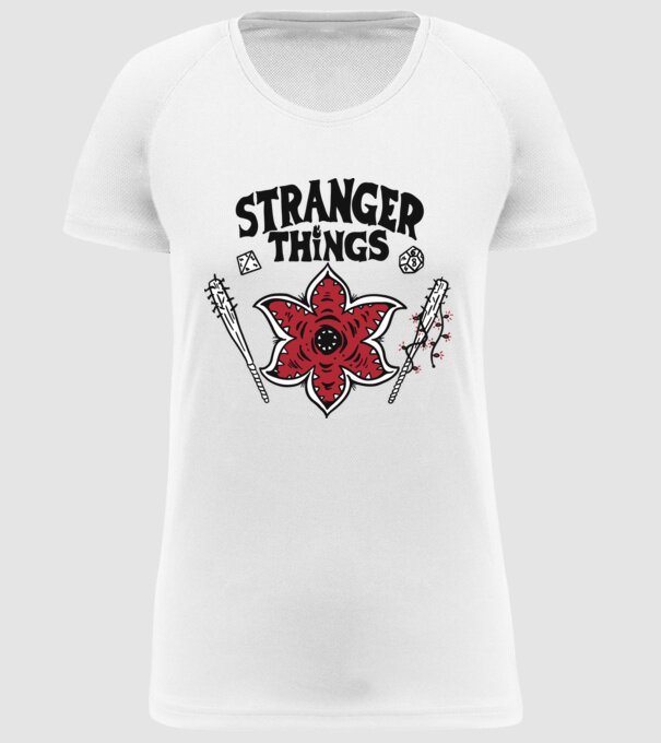 stranger things demogorgon head2 model alb pe tricou