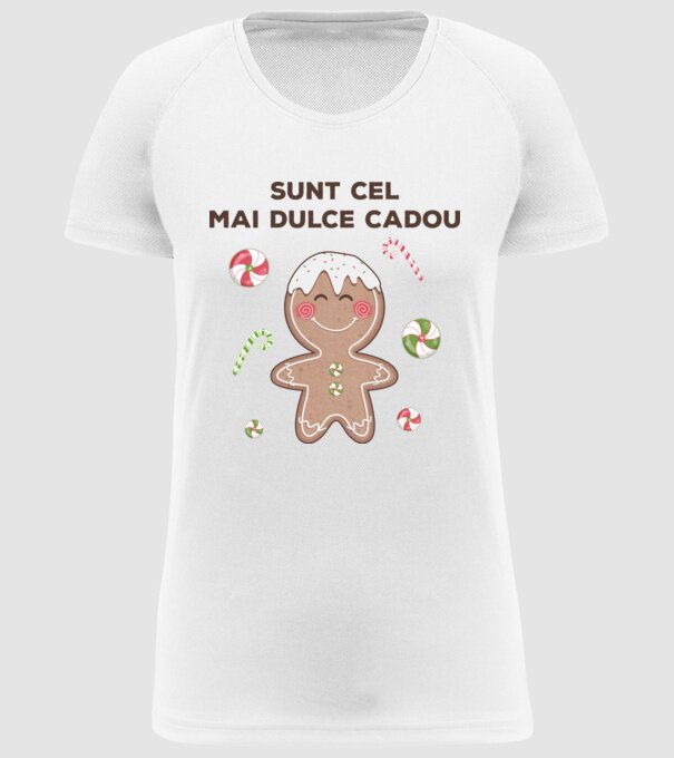 Sunt cel mai dulce cadou model alb pe tricou