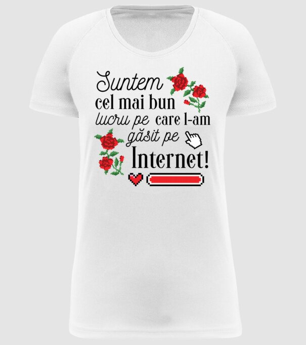 Suntem cel mai bun lucru pe care l-am găsit pe internet model alb pe tricou