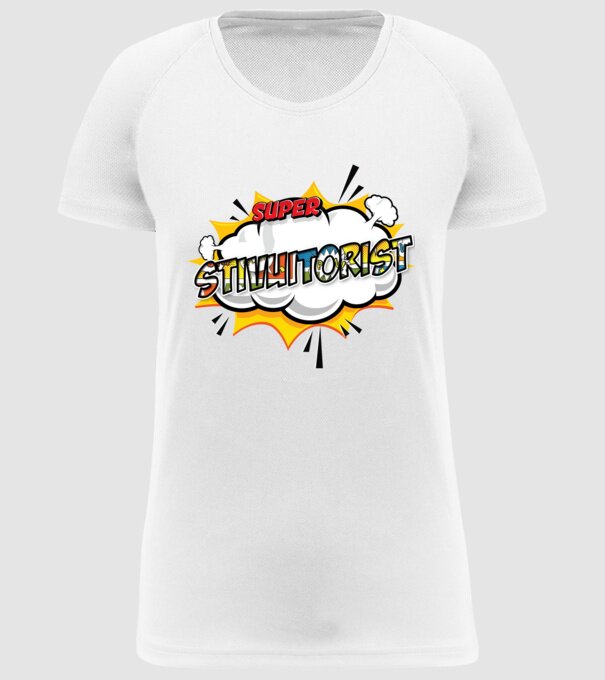 Super Stivuitorist model alb pe tricou