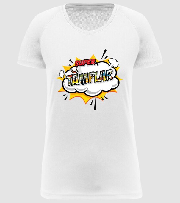 Super Tâmplar model alb pe tricou