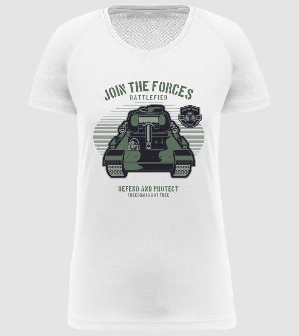 Tancuri model alb pe tricou