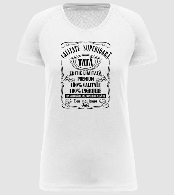 Tată Premium - ediție limitată premium model alb pe tricou