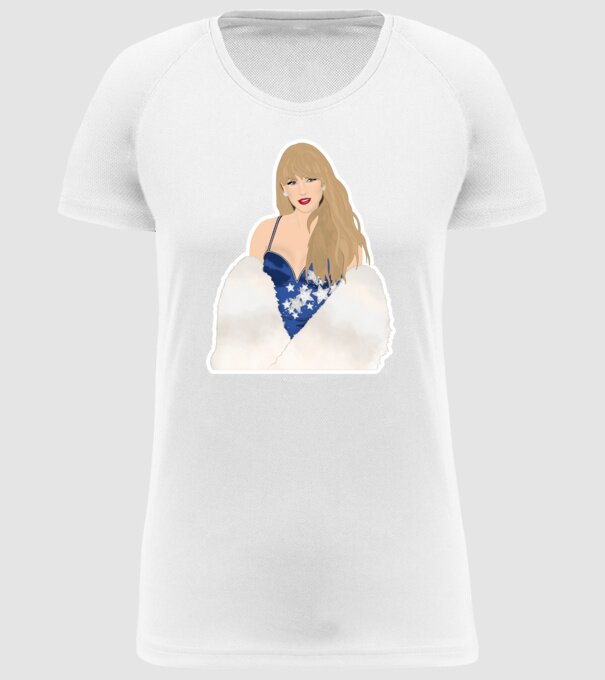 Taylor Swift blue model alb pe tricou