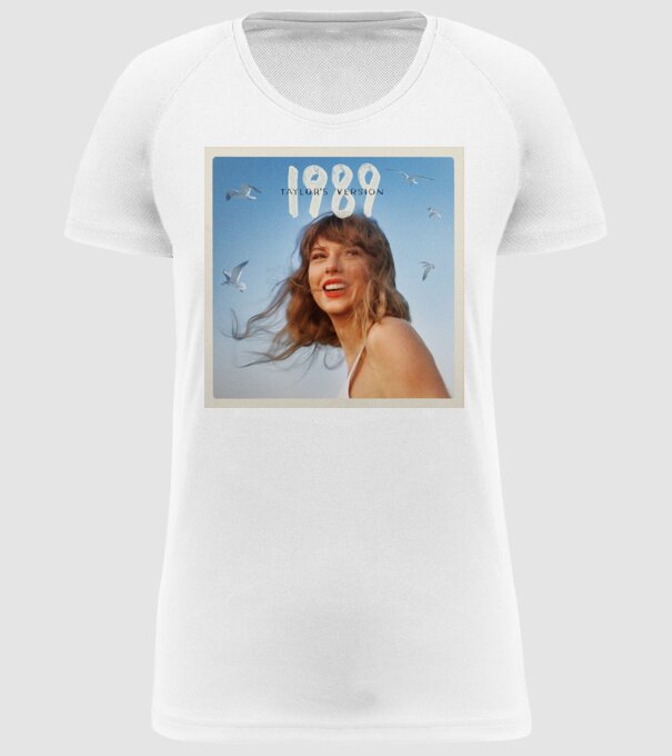 Taylor Swift cover model alb pe tricou