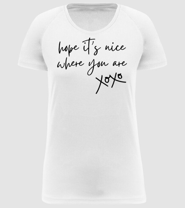 Taylor Swift hope its nice where you are model alb pe tricou