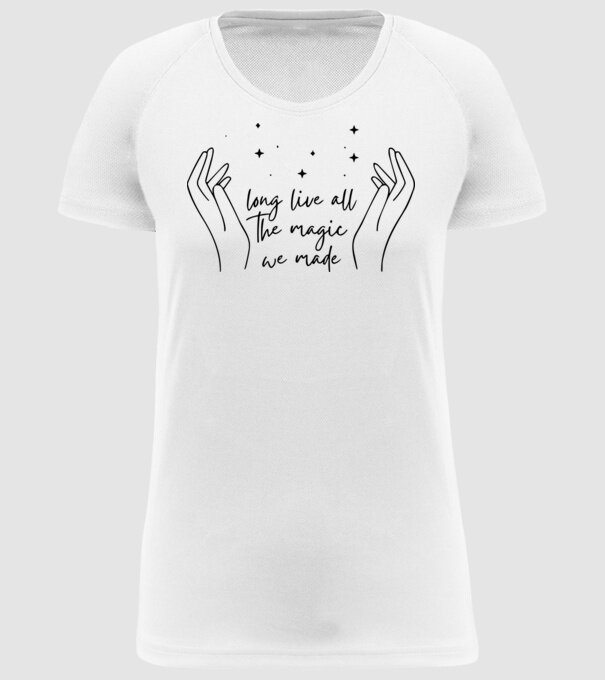 Taylor Swift long live all the magic we made model alb pe tricou
