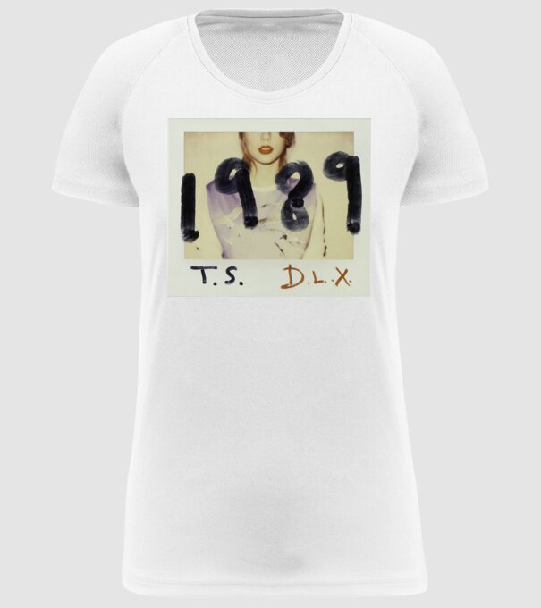 Taylor Swift polaroid model alb pe tricou