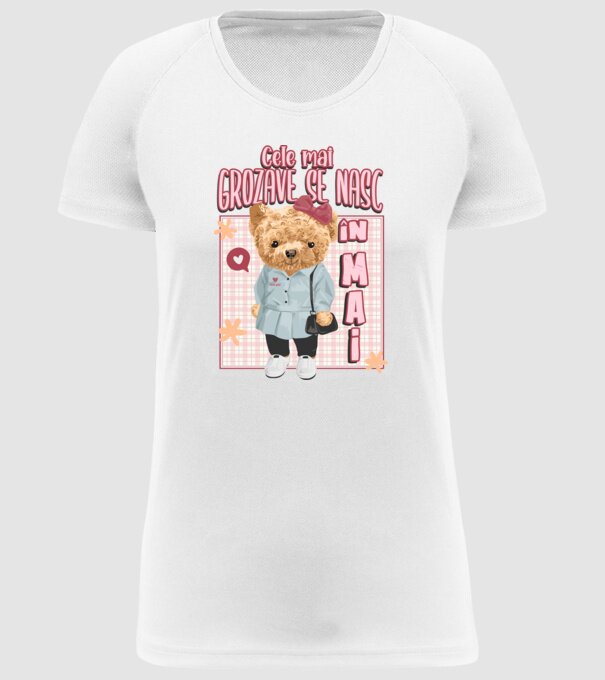 Teddy cele cool girl MAI model alb pe tricou