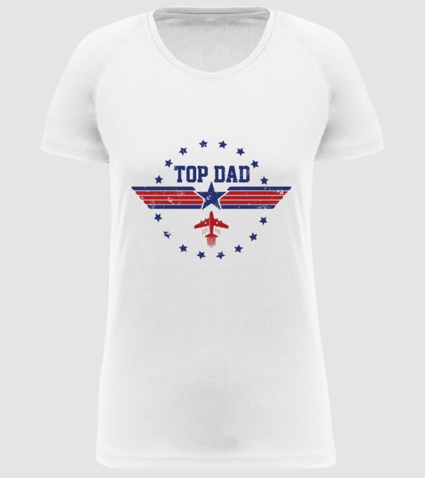 TopDad model alb pe tricou