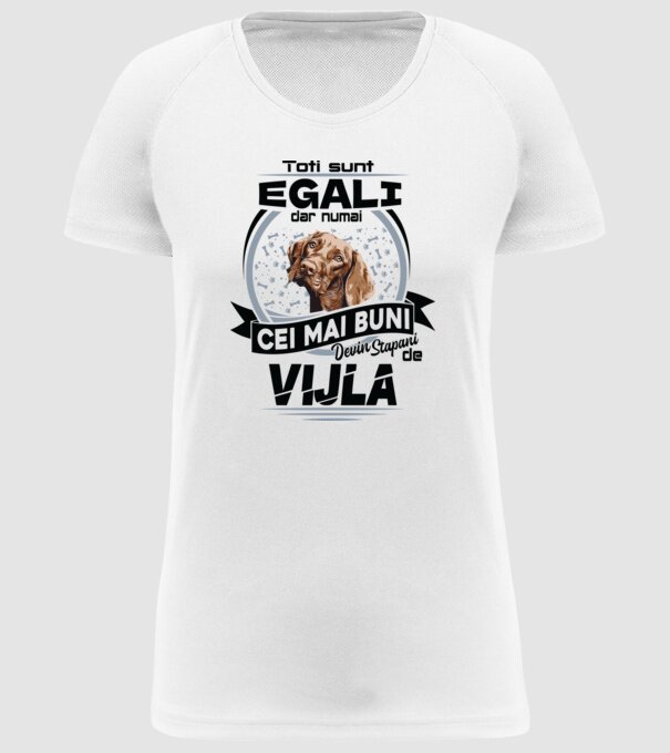 Toți sunt egali, dar numai cei mai buni devin stăpâni de vijla model alb pe tricou