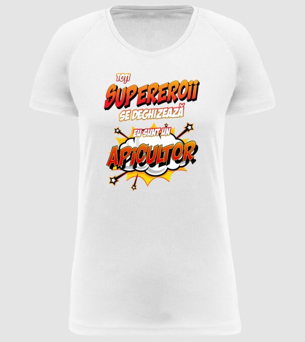 Toți supereroii se deghizează, eu sunt un apicultor model alb pe tricou