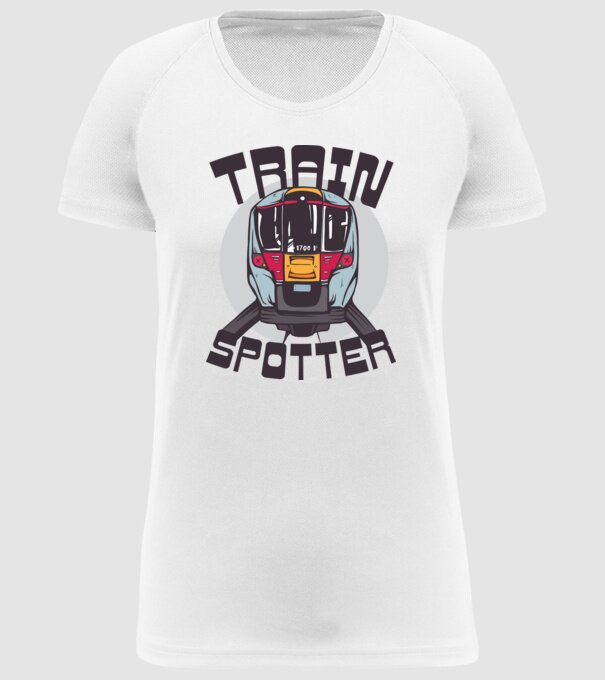 Trenuri model alb pe tricou