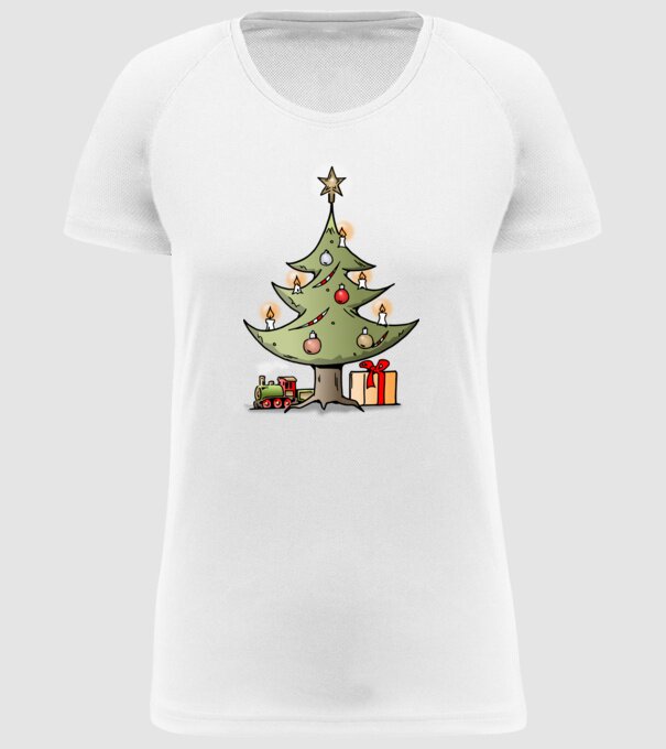 Trenuri model alb pe tricou
