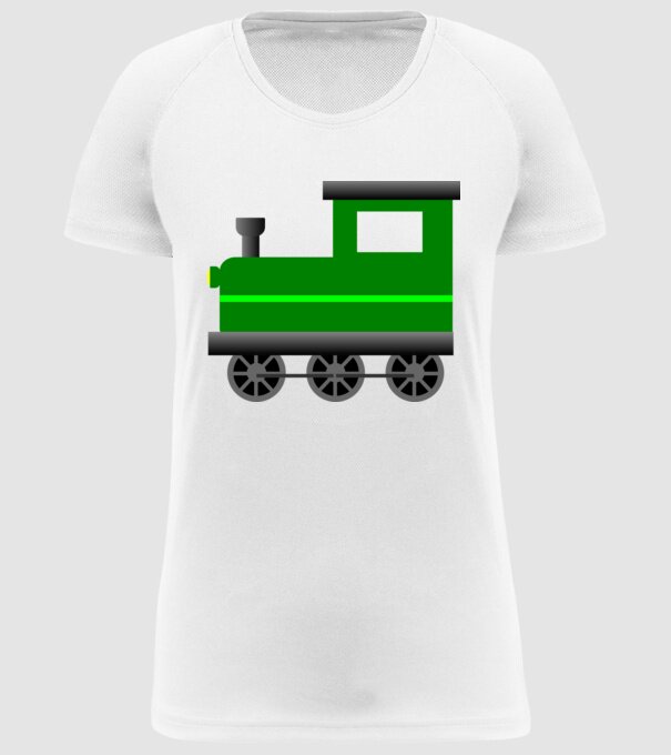 Trenuri model alb pe tricou