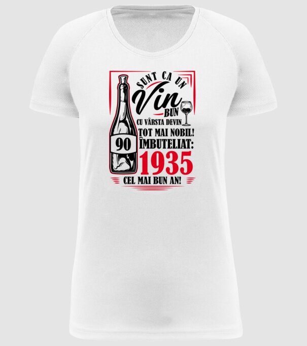 Un Vin Bun 1935 - Alb model alb pe tricou
