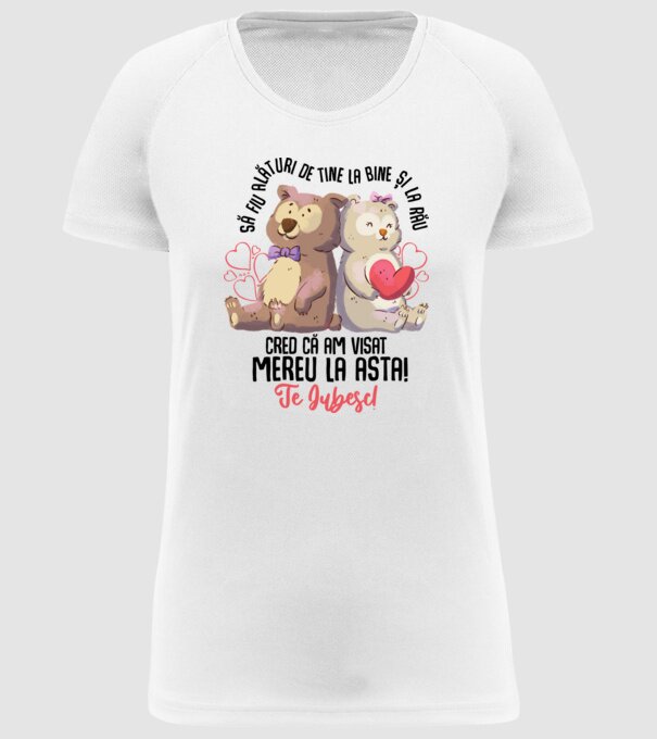 Valentine_Să fiu alături de tine la bine și la rău, cred că am visat mereu la asta model alb pe tricou