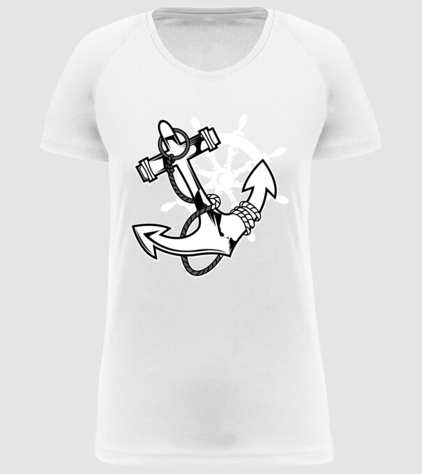 Vapoare model alb pe tricou