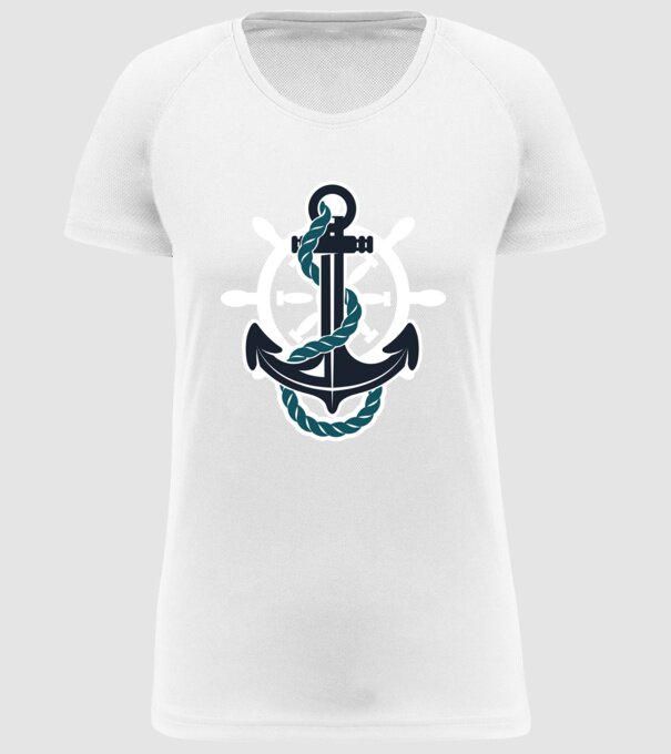Vapoare model alb pe tricou