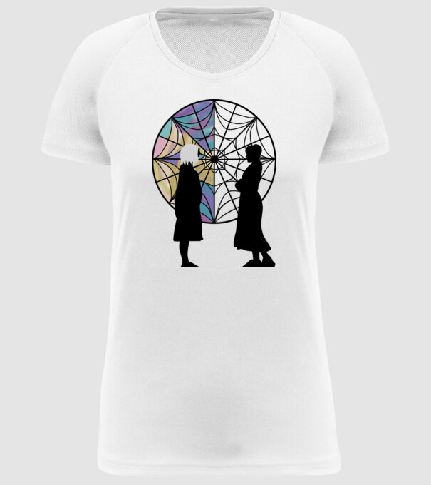 Wednesday Friendship model alb pe tricou